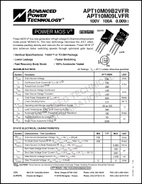 Click here to download APT10M09B2 Datasheet