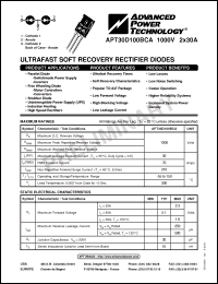 Click here to download APT30D100BCA Datasheet