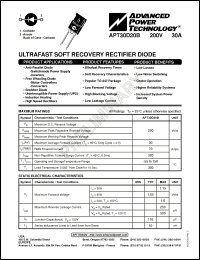 Click here to download APT30D20 Datasheet