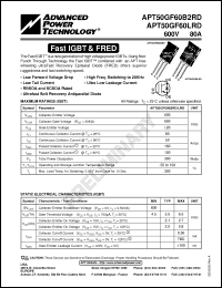 Click here to download APT50GF60B2 Datasheet