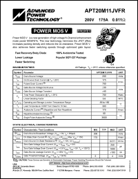 Click here to download APT20M11 Datasheet