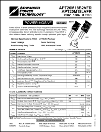 Click here to download APT20M18B2 Datasheet