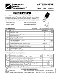 Click here to download APT20M45 Datasheet