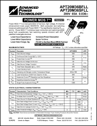 Click here to download APT20M36 Datasheet