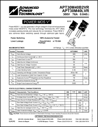 Click here to download APT30M40 Datasheet