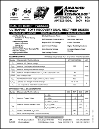 Click here to download APT2X60D30 Datasheet