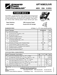 Click here to download APT40M35 Datasheet