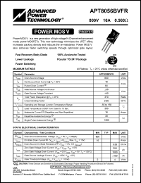 Click here to download APT8056BVFR Datasheet