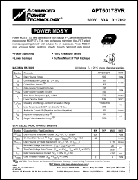 Click here to download APT5017 Datasheet