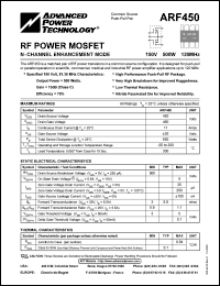 Click here to download ARF450 Datasheet