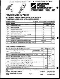 Click here to download APT25GF100BN Datasheet