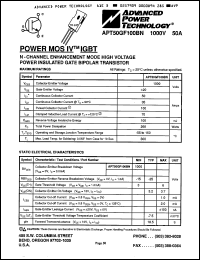 Click here to download APT50GF100BN Datasheet