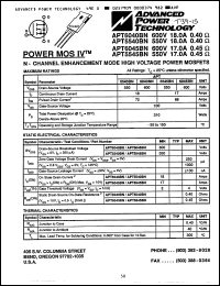 Click here to download APT5540BN Datasheet