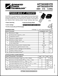 Click here to download APT6030SVFR Datasheet