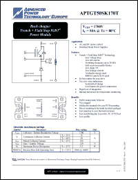 Click here to download APTGT50SK170T Datasheet