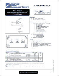 Click here to download APTGT400SK120 Datasheet