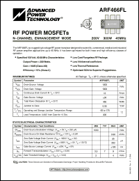 Click here to download ARF466FL Datasheet