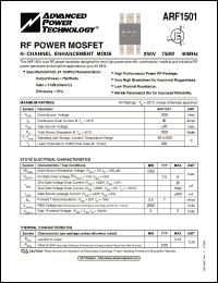 Click here to download ARF1501_05 Datasheet