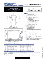 Click here to download APTGT100DSK60T3 Datasheet