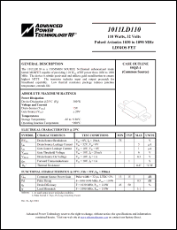 Click here to download 1011LD110 Datasheet