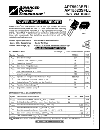 Click here to download APT5523BFLL Datasheet