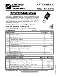 Click here to download APT10026L2LL_03 Datasheet