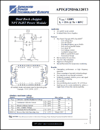 Click here to download APTGF25DSK120T3 Datasheet