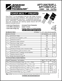 Click here to download APT12067LFLL Datasheet