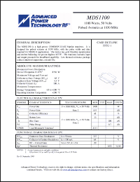 Click here to download MDS1100 Datasheet