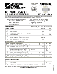 Click here to download ARF475FL Datasheet
