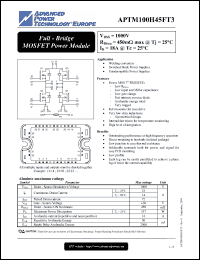 Click here to download APTM100H45FT3 Datasheet