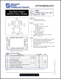 Click here to download APTM100DSK35T3 Datasheet