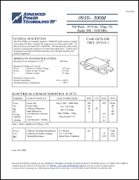 Click here to download 0910-300M Datasheet