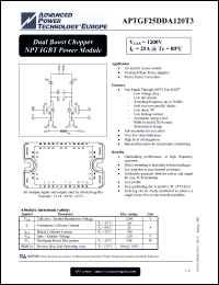 Click here to download APTGF25DDA120T3 Datasheet