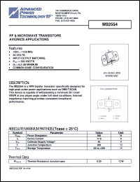 Click here to download MS2554 Datasheet