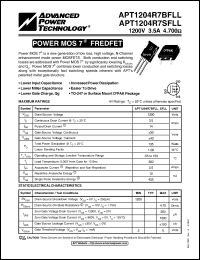 Click here to download APT1204R7BFLL Datasheet