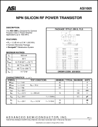 Click here to download ASI1005 Datasheet