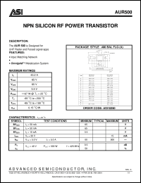 Click here to download AUR500 Datasheet