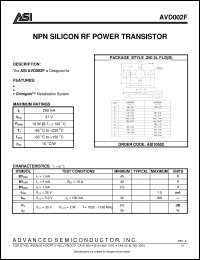 Click here to download AVD002 Datasheet