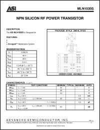 Click here to download MLN1030S Datasheet