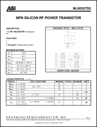 Click here to download MLN2027SS Datasheet