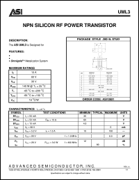 Click here to download UML3 Datasheet