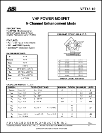 Click here to download VFT15-12 Datasheet