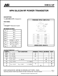 Click here to download VHB10-12 Datasheet