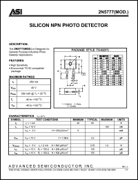 Click here to download 2N5777 Datasheet