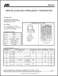 Click here to download 2N5108 Datasheet