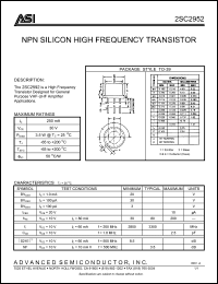 Click here to download 2SC2952 Datasheet