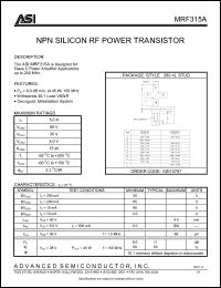 Click here to download ASIMRF315A Datasheet