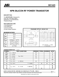 Click here to download ASISD1425 Datasheet