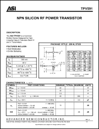 Click here to download TPV591 Datasheet